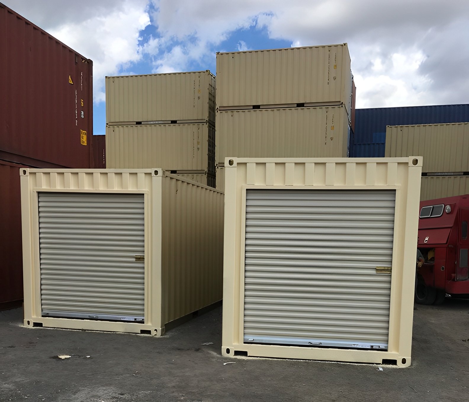 16Ft Storage Container with Roll-Up Door / Man Door & Security Window - Image 3